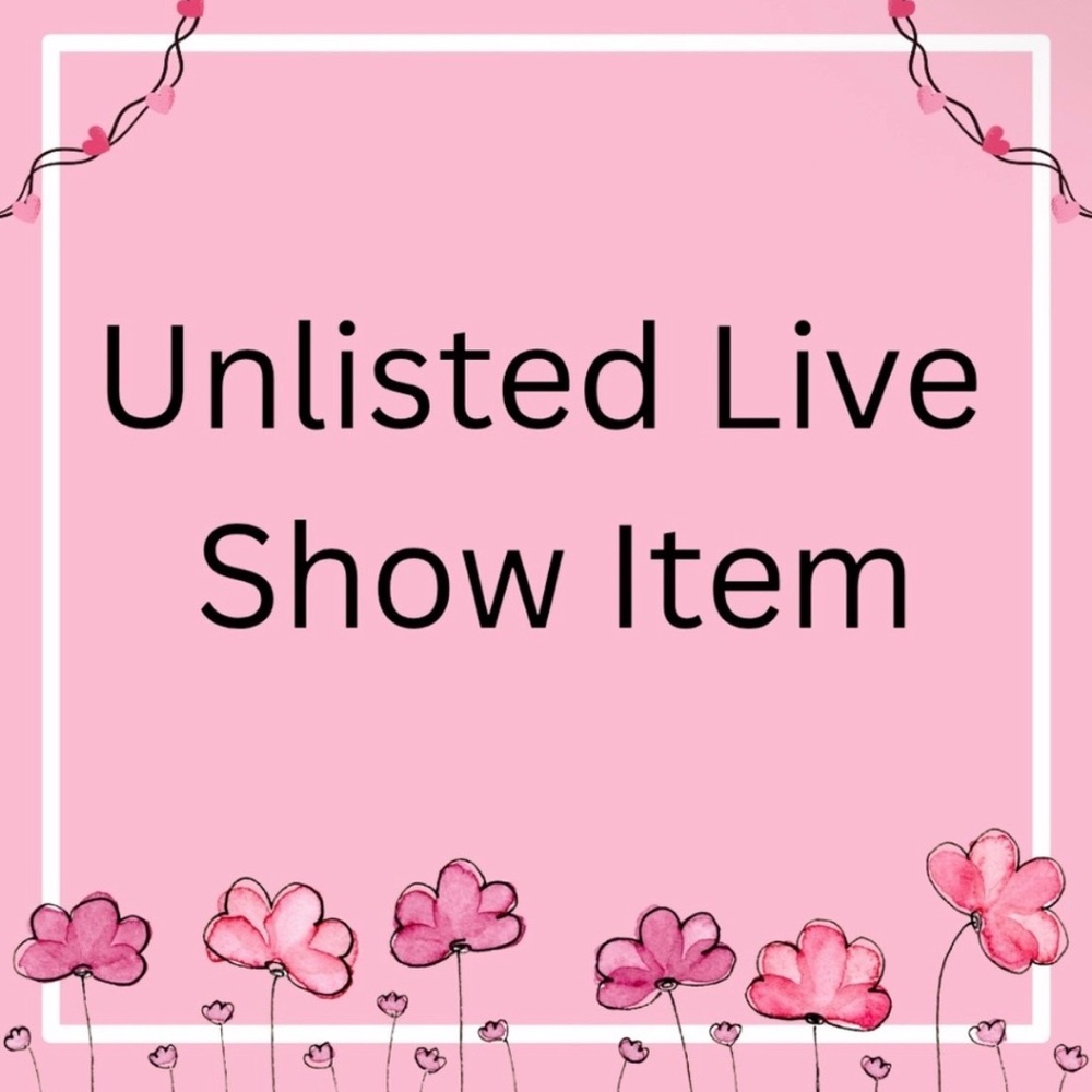 ✨Unlisted Items for Live Show 101-200✨ Live Show Purchase✨